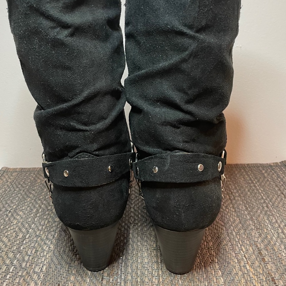 Dingo Women’s Black Rhinestone Cowboy Boots 10M - Picture 8 of 16